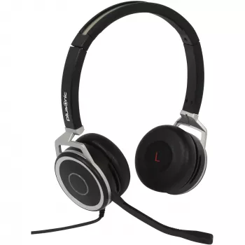 Káblový dual-business headset Plusonic 15.2P s USB a 3,5 mm konektormi, model 6208-15.2P