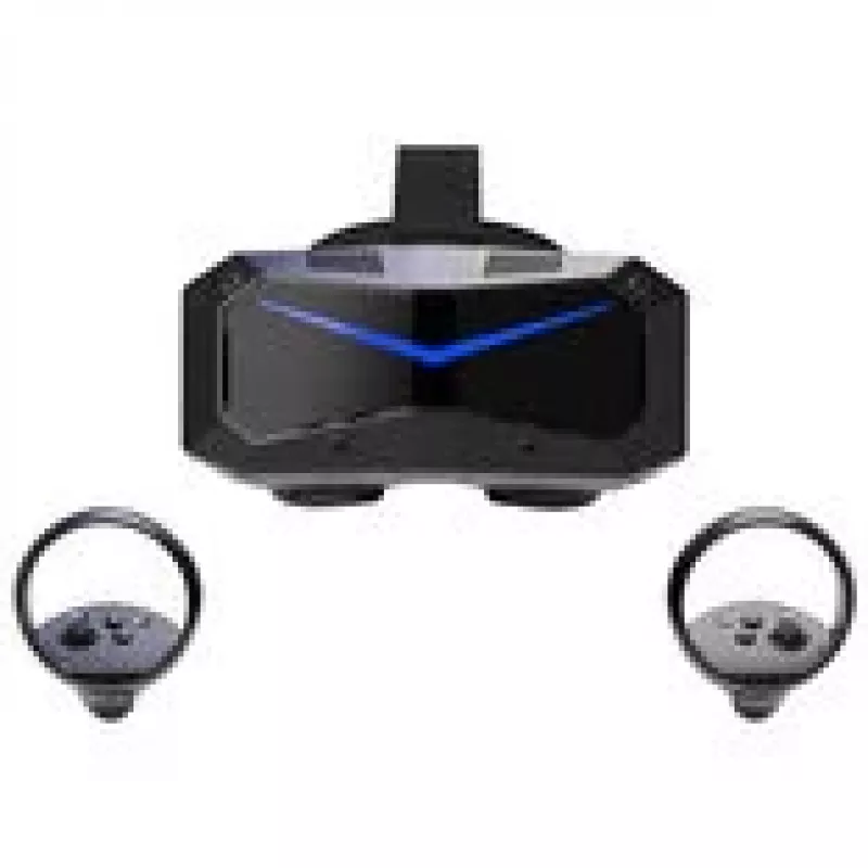Pimax Crystal Super VR headset, 57 PPD + DMAS-Headphones Bundle - čierny
