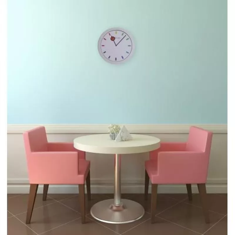NeXtime hodiny 3048 Color Change, Ø28 cm, nástenné, biela/viacfarebná