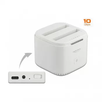 Dokovacia stanica DeLOCK USB Type-C™ 3.2 pre 2 x 2,5-palcové SATA disky/SSD