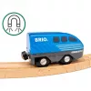 Vláčik BRIO World Pull Back Train čierny modrý 36019