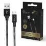 Nabíjací kábel Extralink Smart Life 15W USB-A na microUSB 100 cm PVC 5V 2,4A čierny