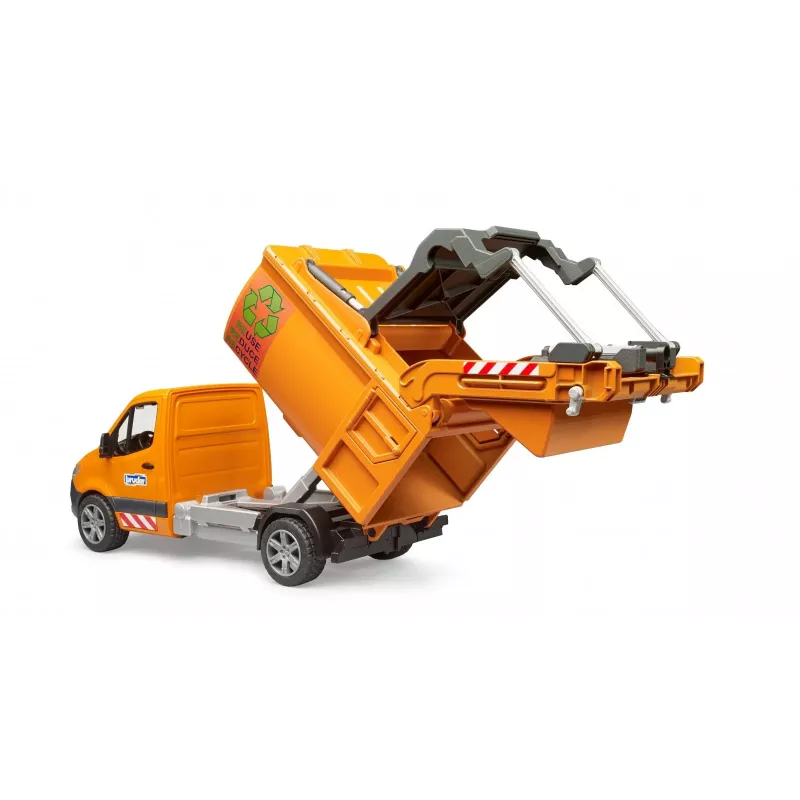 BRUDER modelové vozidlo MB Sprinter smetiarske auto BR-02682, hračkárska replika v mierke