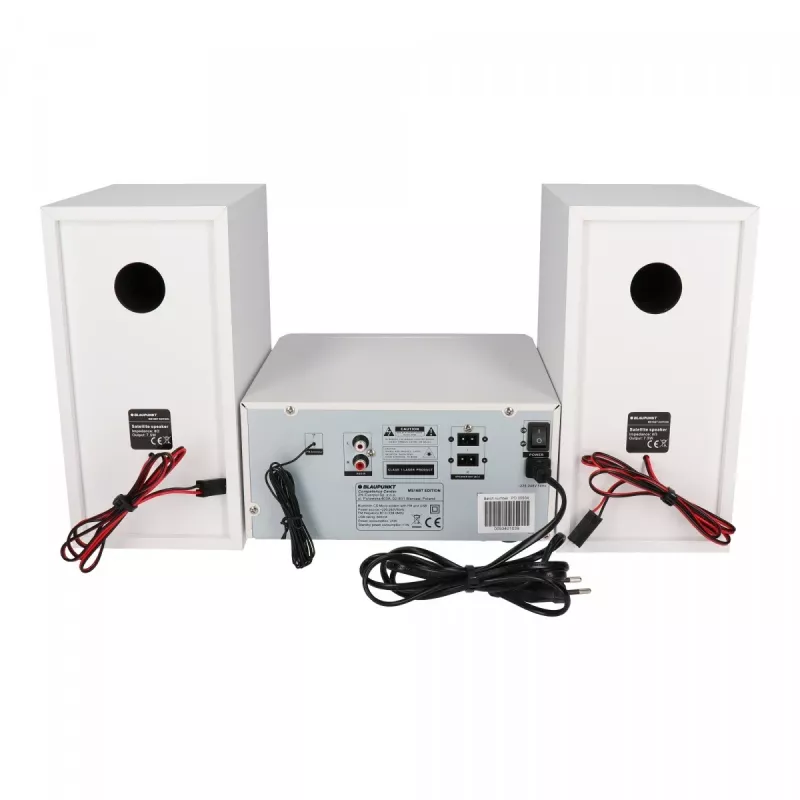 Home audio mikrosystém BLAUPUNKT MS16BT 15 W, CD/USB/MP3, Bluetooth, FM RDS, biela