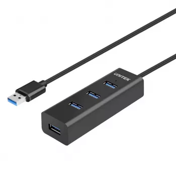 UNITEK Y-3089V01 rozbočovač rozhraní USB 3.2 Gen 1 (3.1 Gen 1) Type-A 5000 Mbit/s čierny