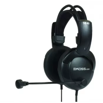 Koss SB40 slúchadlá/headset káblový s hlavovým mostom telefonovanie/hudba čierna
