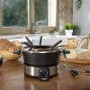 Sada na fondue Taurus FF2 2 L pre 8 osôb, nerezové telo, 1000 W, 230 V, čierna/strieborná