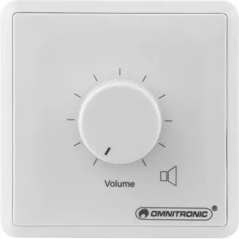 Omnitronic ELA LS-regulátor 80711002 10 W mono biely regulátor hlasitosti pre ELA systémy