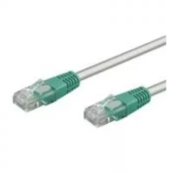 Wentronic Goobay CAT 5e crossover patch kábel, U/UTP, sivá, zelená, sivo-zelená, 0,5 m - CCA medená zmes (68860)