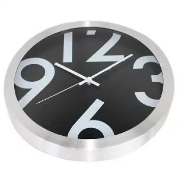 NXT hodiny 13803 Big Numbers, Ø35 cm, nástenné, čierna