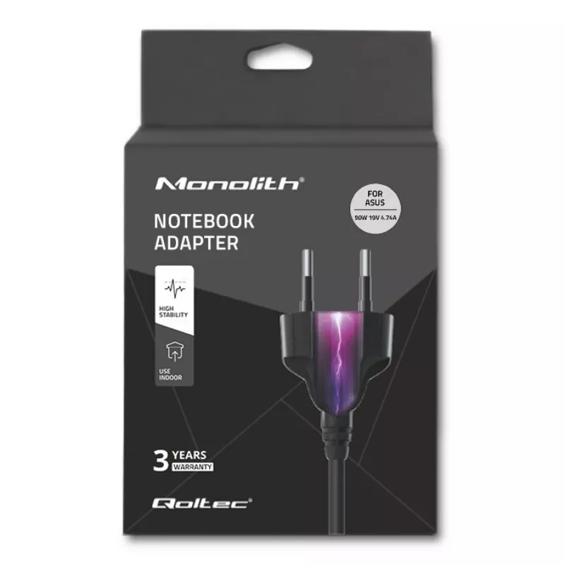 Qoltec 50071 90W napájací zdroj/menič interiérový čierny