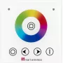 Nástenný panelový kontrolér k LED pásu EUROLITE 50531118 RGB RF, bezdrôtový diaľkový ovládač pre RGB LED panely