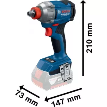 Akumulátorový rázový uťahovák GDX 18V-285 Professional, 18 V (modrá, 2x lítium-iónová batéria 4,0 Ah, v L-BOXX)