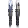 PatchSee ThinPATCH - patch kábel - RJ-45 (M) na RJ-45 (M) - 2,1 m - 4,9 mm - FTP - CAT 6a - IEEE 802,3at - tienený, bezhalogénový - čierny (TP-6A-F/7)
