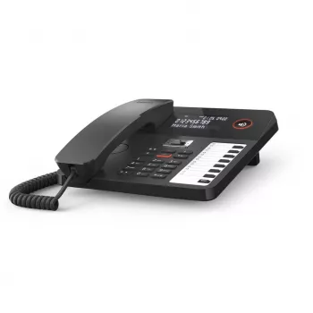 DECT telefón Gigaset DESK 800A káblový mikrotelefón 200 položiek telefónneho zoznamu čierny