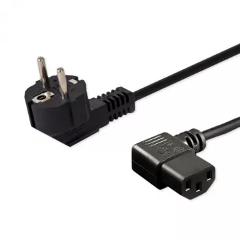 Napájací kábel SAVIO CL-115 IEC C13 na konektor samec, 1,2 m, čierny