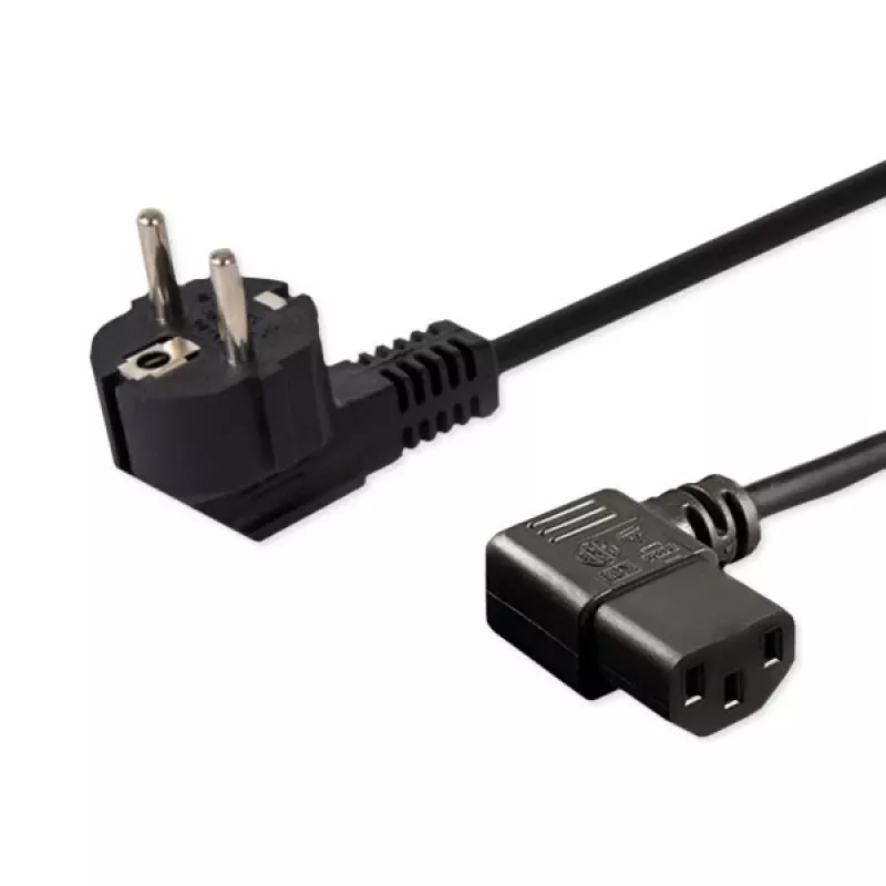 Napájací kábel SAVIO CL-115 IEC C13 na konektor samec, 1,2 m, čierny