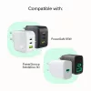 Kábel USB-C-USB-C PowerStream 100W pletený 1,2m biely
