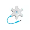 Belkin F8Z274BT - zelená - biela - 1x 3,5 mm - 5x 3,5 mm - samec - samica