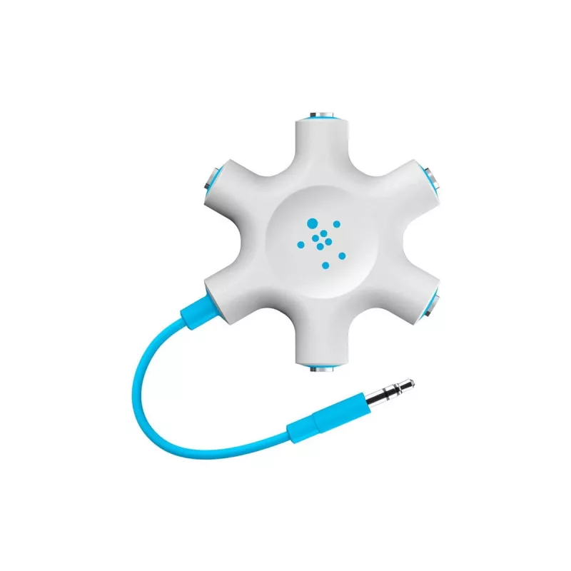 Belkin F8Z274BT - zelená - biela - 1x 3,5 mm - 5x 3,5 mm - samec - samica