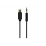 CableXpert USB-C na 3,5-mm jack adaptérový kábel 1,5 m M/M (čierny)