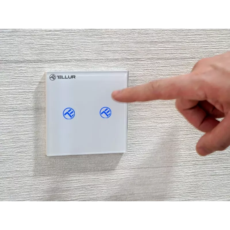 Inteligentný WLAN vypínač Tellur SS2N — 2 porty, 1800 W spolu, 10 A na kanál