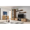 Cama sada dvoch políc 125cm SOHO dub lefkas/čierna