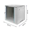Qoltec 54487 RACK skriňa 19 | 12U | 600 x 635 x 600