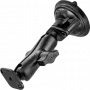 RAM Mounts Twist-Lock plochý prísavný držiak s dvojitou guľou čierny RAP-B-166-2U