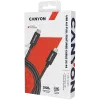 CANYON UC-44, kábel, U4-CC-5A1M-E, USB4 Type-C na Type-C kábel 40G 1 m 5A 240W (ERP) s E-MARK, CE, ROHS, čierny
