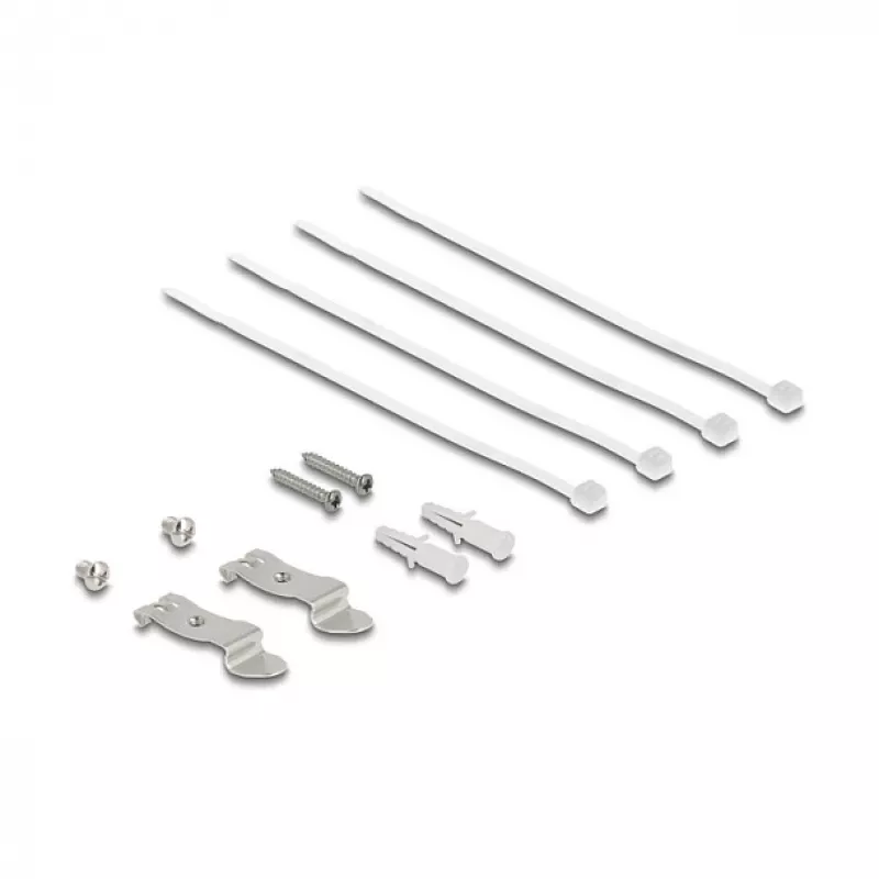 Patch panel DELOCK Mini Desktop RJ45 4 porty Cat.6A tienený čierny, kov, 90×22×93 mm