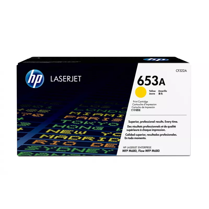 HP 653A CF322A tonerová kazeta, žltá, 16 500 strán