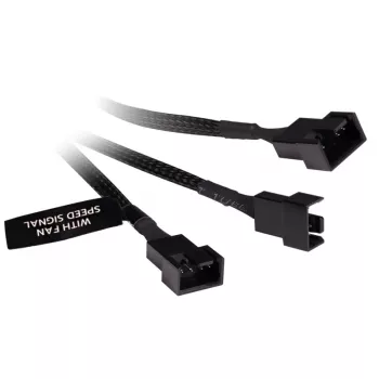 RGB rozbočovací kábel Alphacool 18679 čierny plast 150mm