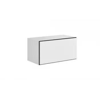 Úložná skriňa cama meble ROCO RO3, stojaca pri stene, 75×37×39 cm, biela/čierna/biela