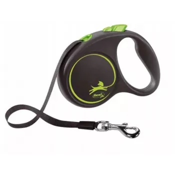 FLEXI Black Design S - navíjacie vodítko - 5 m