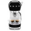 SMEG 50's Style ECF02BLEU espresso kávovar, 15 bar, čierny