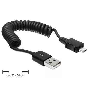USB kábel DeLOCK USB 2.0-A/USB micro-B 0,6 m