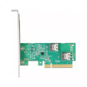 DeLOCK PCI Express 4.0 x8 karta na 2 x interné SFF-8654 4i NVMe Low Profile