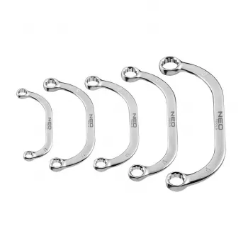 Očkový kľúč NEO Tools TOP-09-176, veľkosti 17 mm a 19 mm, chrómovaný
