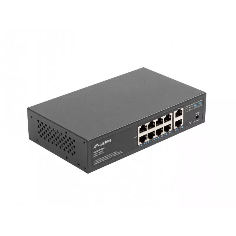 Neřízený switch Lanberg RSFE-8P-2GE-120