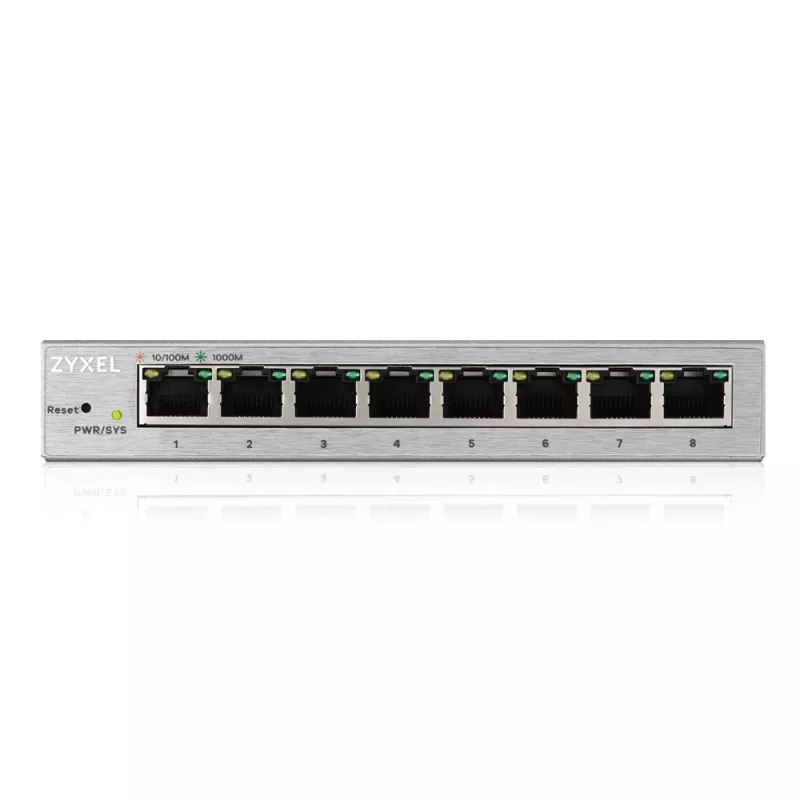 Zyxel GS1200-8 Managed Gigabit Ethernet (10/100/1000) strieborný