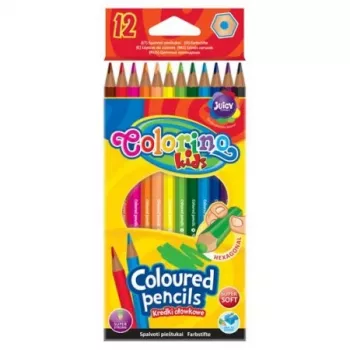 Colorino Kids šesťhranné farebné ceruzky 12 farieb