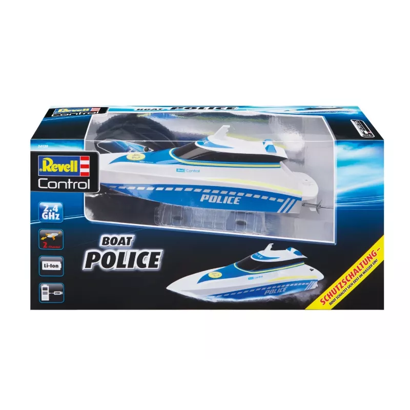 Revell Control Waterpolice RC motorový čln pre začiatočníkov 100% RtR 350 mm (24138)