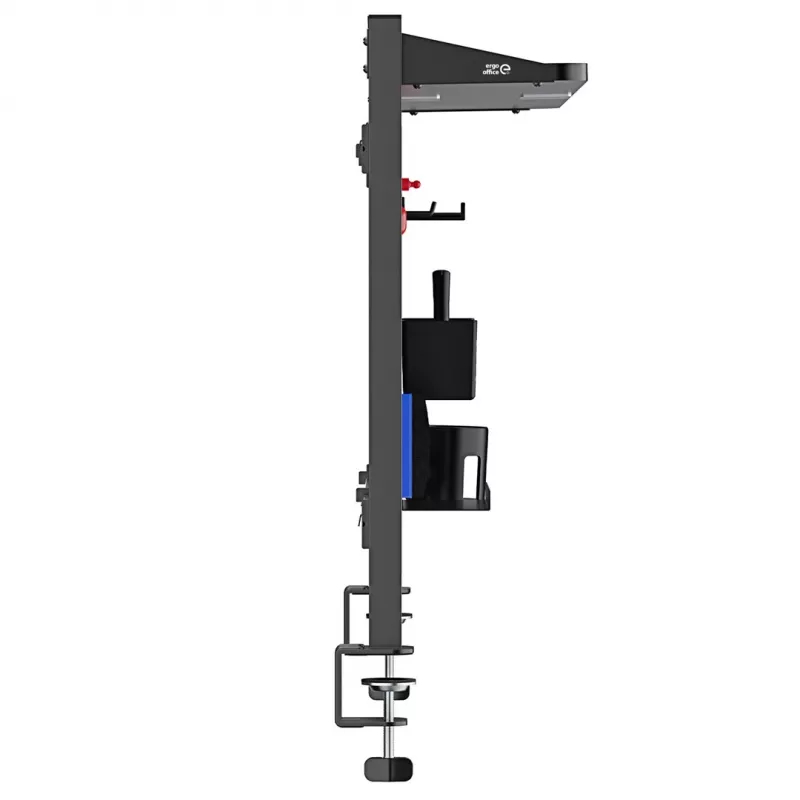 Ergo Office stolová priečka / organizér, max. zaťaženie 10 kg, biely tabuľa, šírka 1116 mm, čierny, ER-301 B