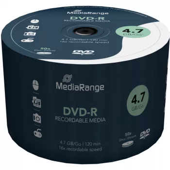 MediaRange - 50 x DVD-R - 4,7GB (120 min.) 16x - Spindle (MR444)