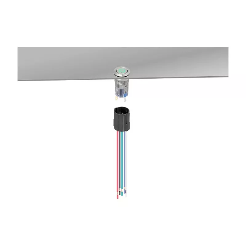 Delock 90793 Zásuvka pre 16 mm 5-pinové tlačidlo alebo spínač
