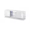 Cama Meble QIU 160 TV skrinka, MDF, biela lesk