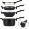Sada hrncov Russell Hobbs RH01840EU7 – 4-dielna stohovateľná, metalická mramorovaná