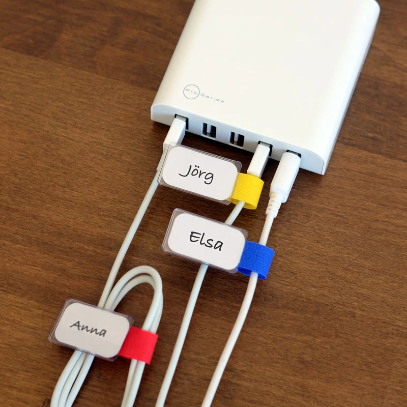 Káblové viazače Label-the-cable LTC 2530 modrá červená žltá