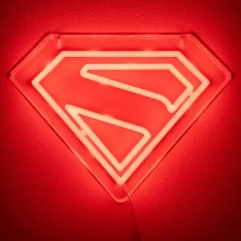 Nástenné LED neónové svetlo Paladone Superman PP14478SMTVN, dekoratívny nástenný štít
